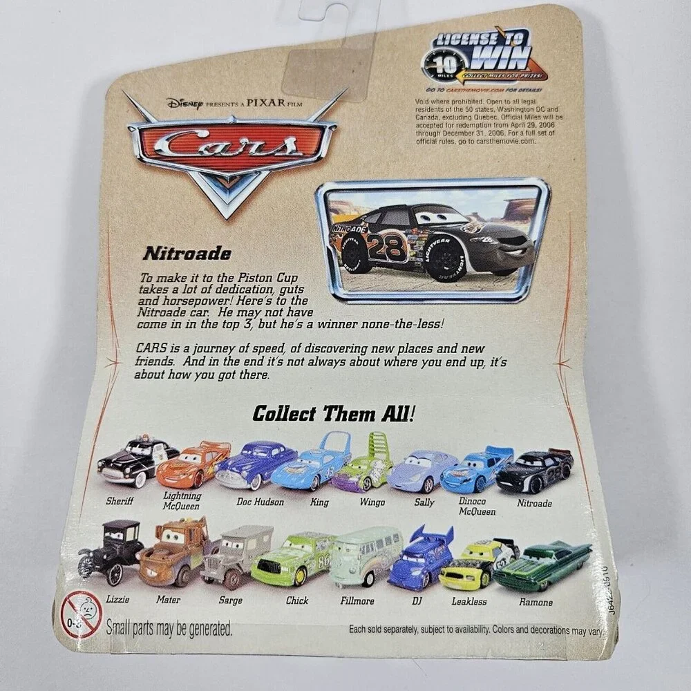 Disney Pixar Cars NITROADE‎ Original Movie Desert Series 1 Card  2005 New J6422